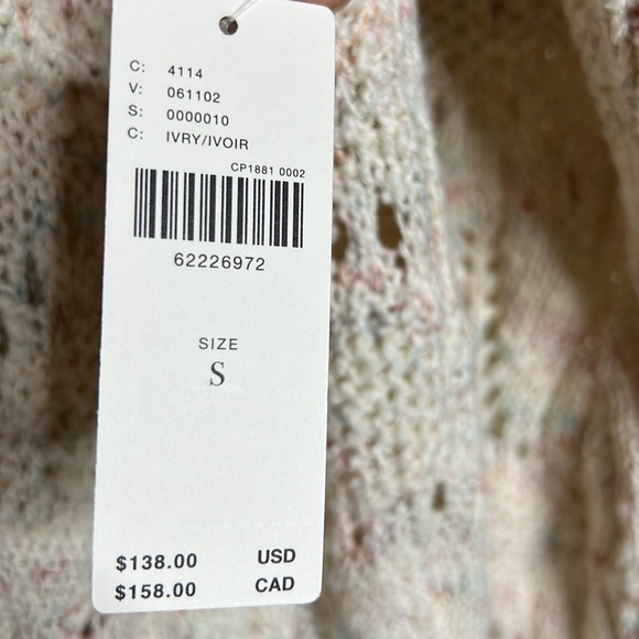 Anthropologie PILCRO Pointelle Duster Cardigan Size S - Picture 8 of 14